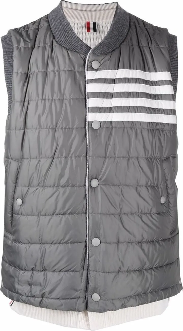 4-Bar quilted padded gilet