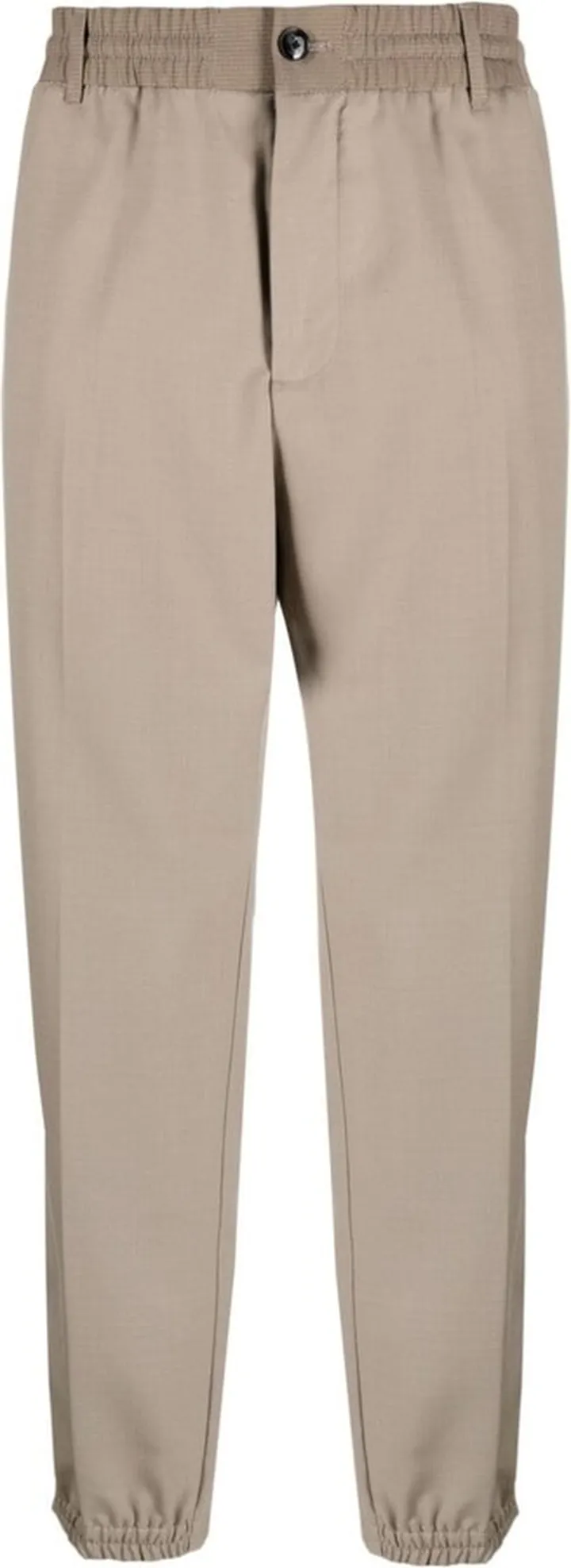 Logo-Plaque Tapered-Leg Trousers