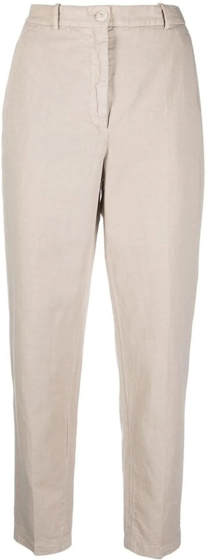 Mid-Rise Cropped Trousers