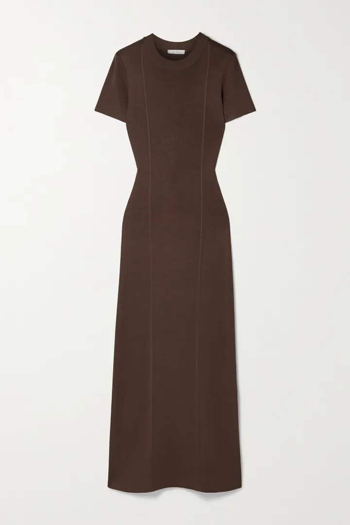 The Row - Pesenti Jersey Maxi Dress - Brown