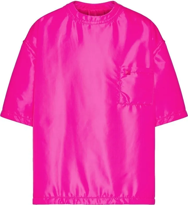 Pink Roman Stud Panelled T-Shirt