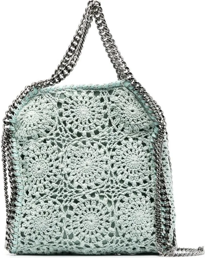 Crochet-Detail Tote Bag