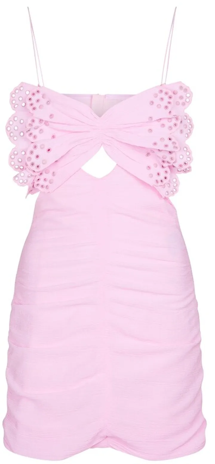 Likyna cotton and silk minidress