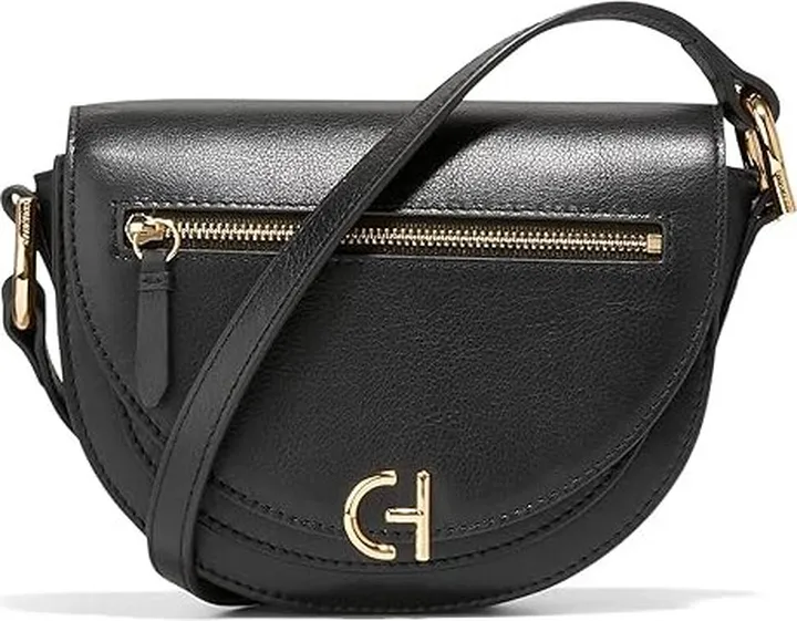 Cole Haan Crescida Crossbody (Black) Cross Body Handbags