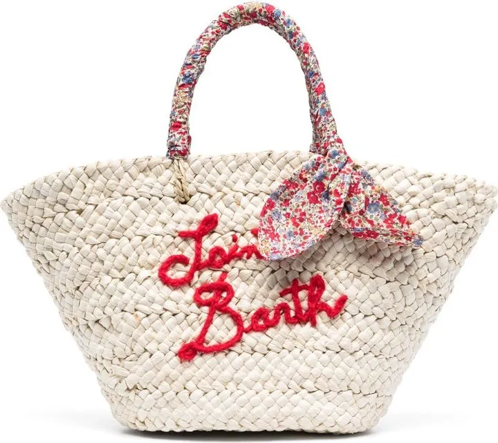 Logo-Embroidered Beach Bag