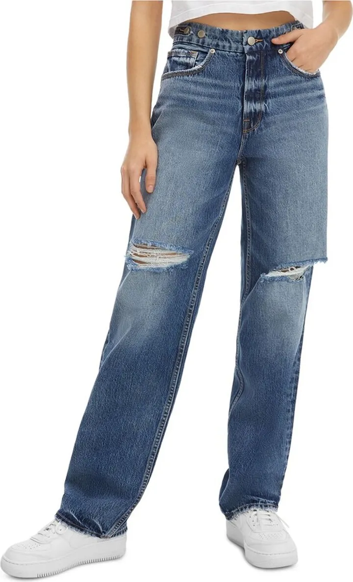 Plus Womens Destroyed 90's Baggy Jeans