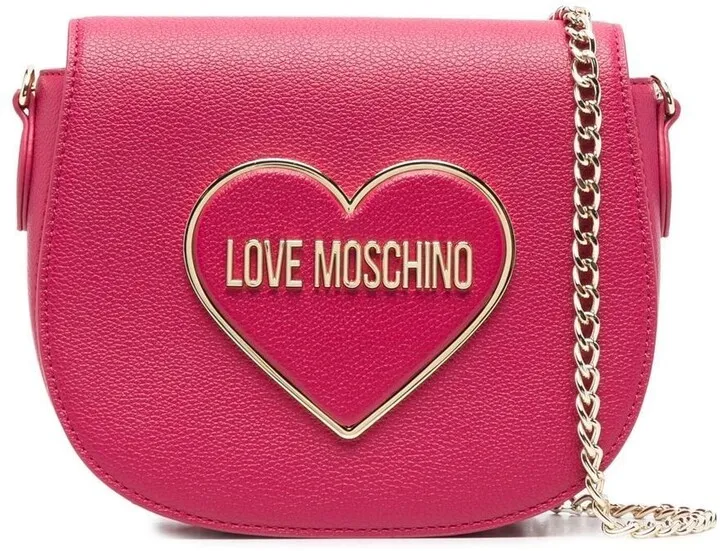 Logo-Lettering Heart Crossbody-Bag