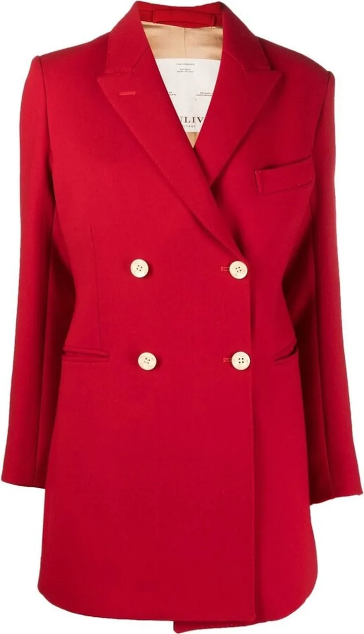 Double-Breasted Virgin Wool Coat