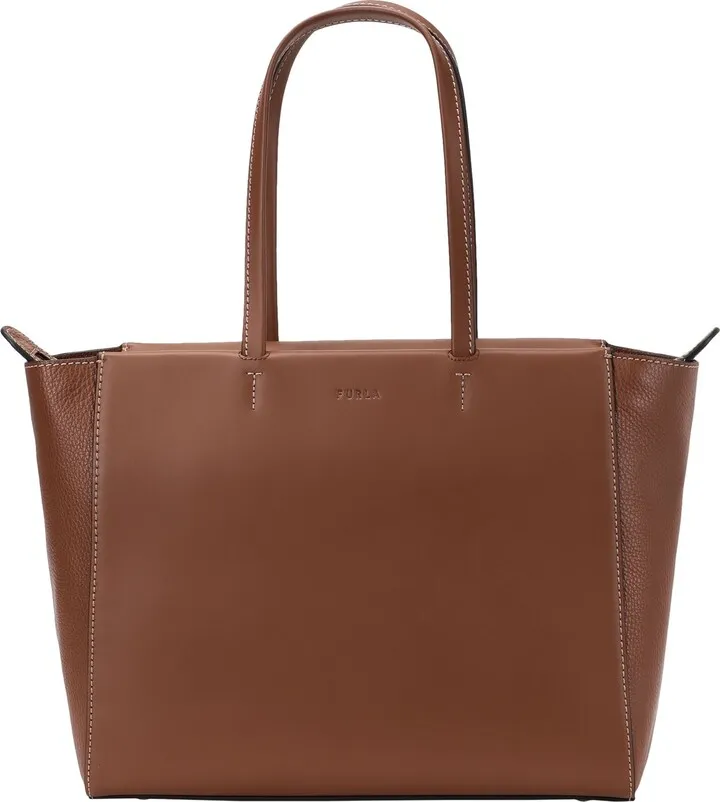 Furla Regina L Tote Handbag Brown