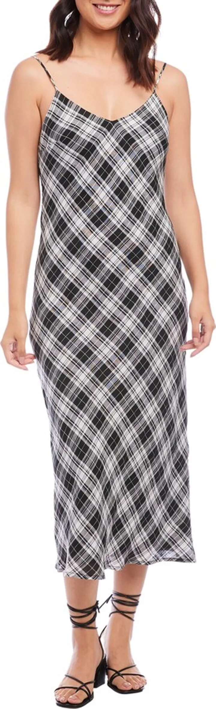 Plaid Midi Slipdress