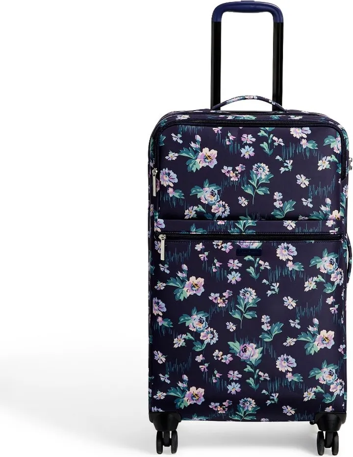 Vera Bradley Women's Large Spinner Luggage Navy Garden