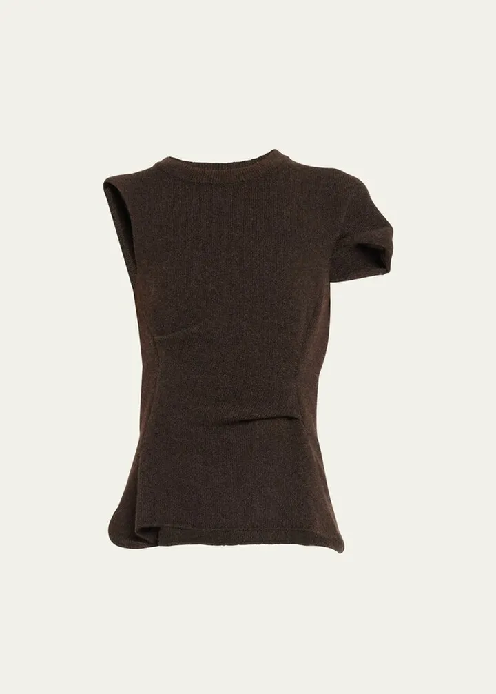Charlise Cashmere Asymmetric Top