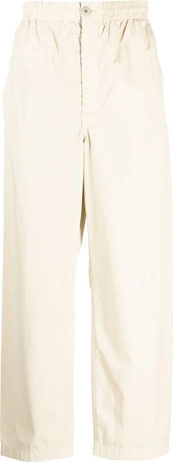 High-Waisted Straight-Leg Trousers