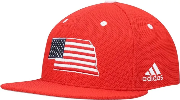 Men's adidas Scarlet Nebraska Huskers On-Field Baseball Fitted Hat