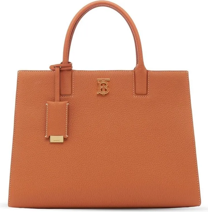 small Frances grained leather tote bag
