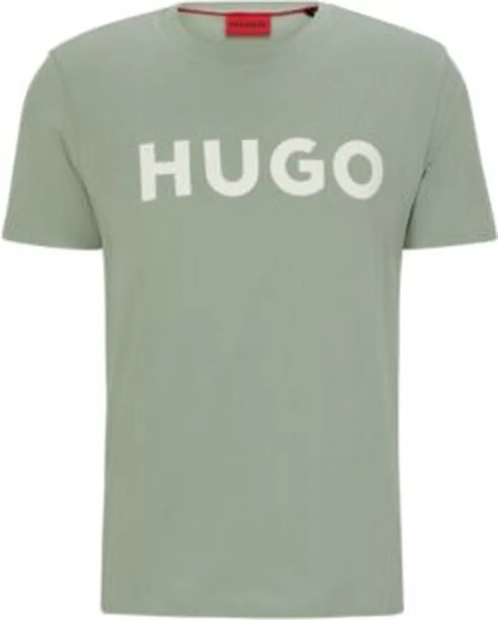 Cotton-jersey regular-fit T-shirt with contrast logo