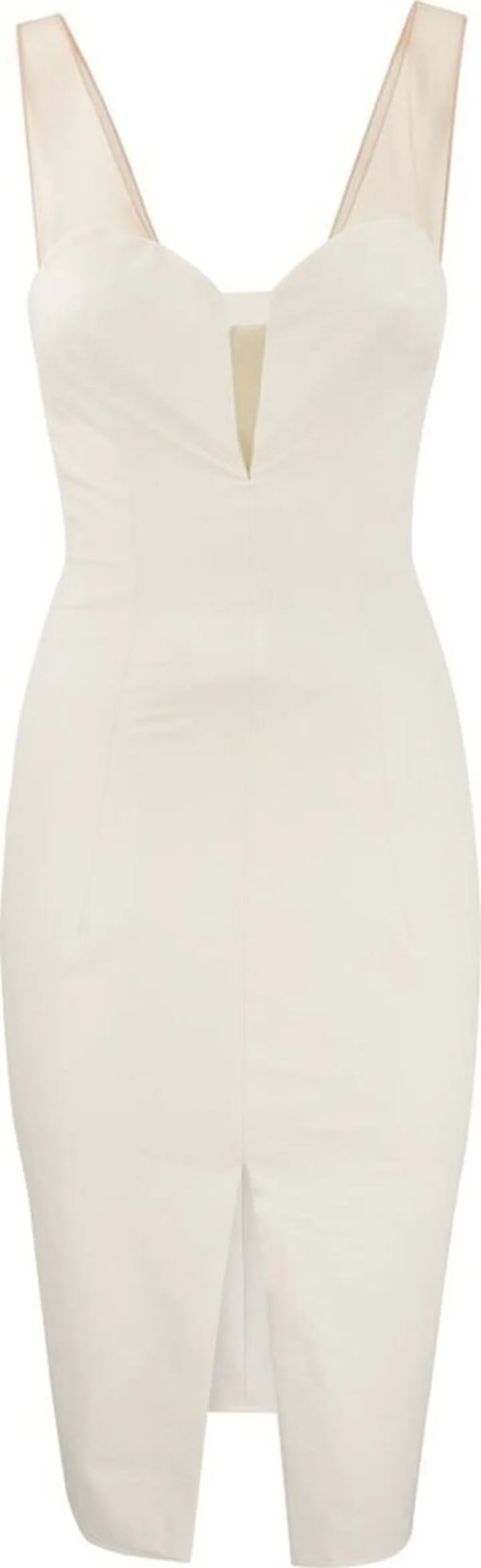 Elisabetta Franchi Sweetheart Neck Midi Sheath Dress