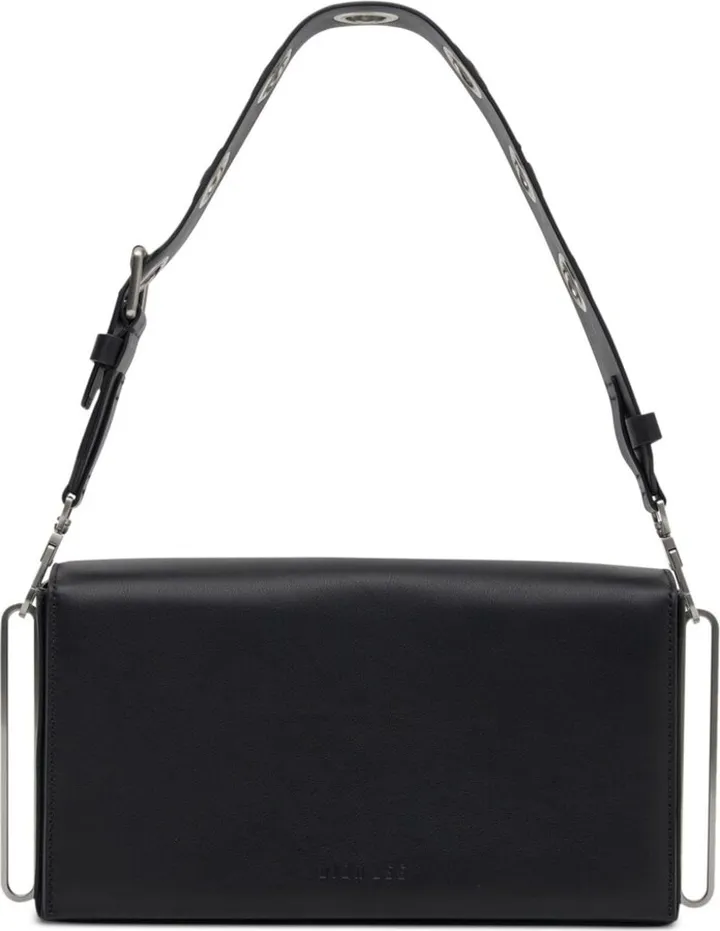 Eyelet-Embellished Leather Crossbody Bag