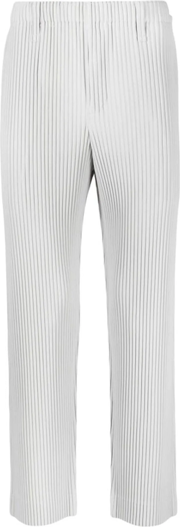 Plissé Straight Trousers