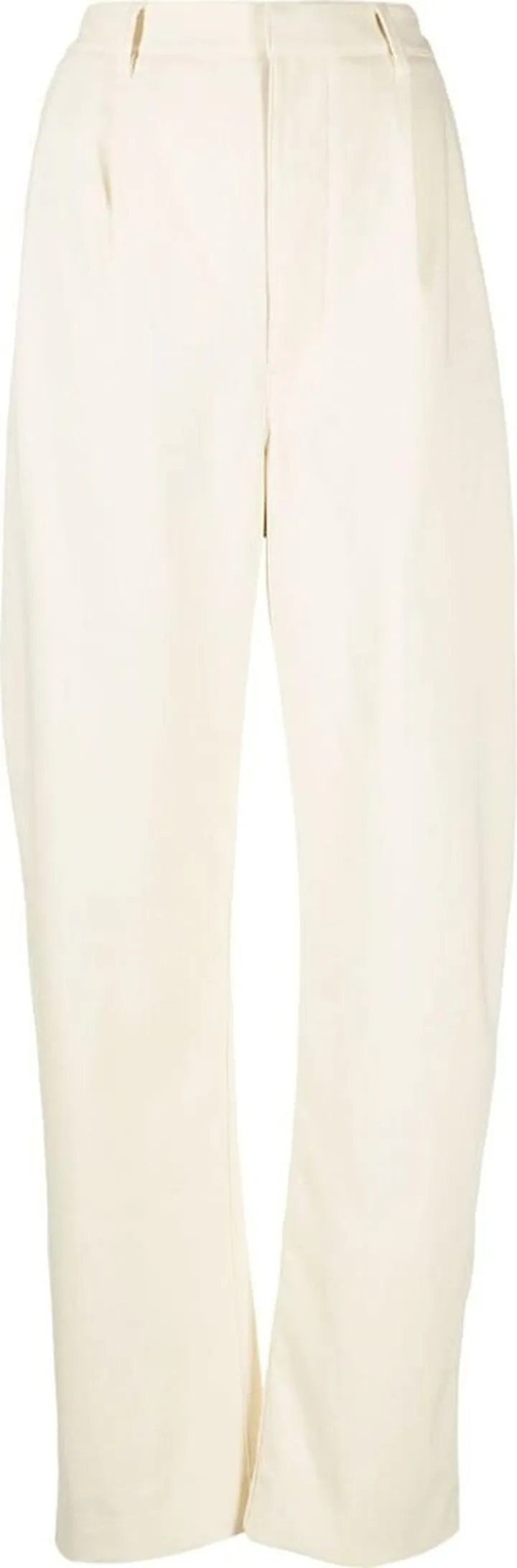 Straight-Leg Cotton-Blend Trousers