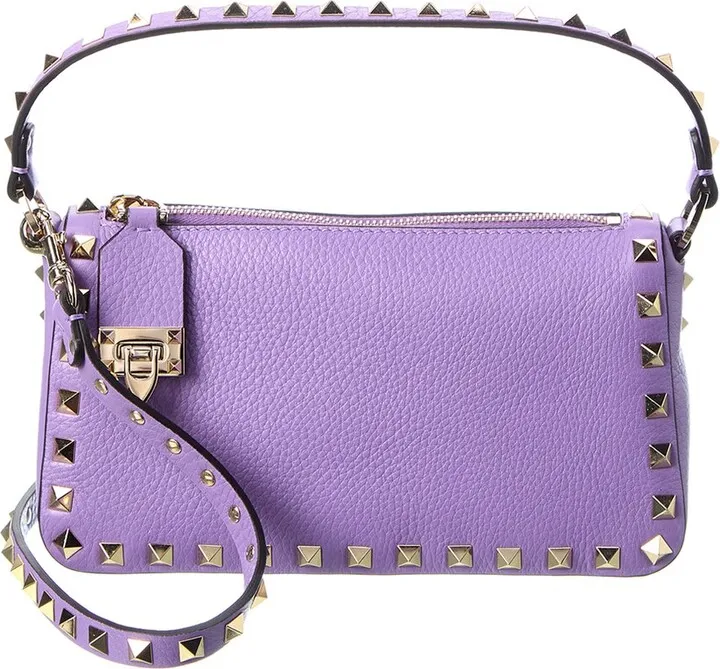 Valentino Rockstud Small Grainy Leather Crossbody