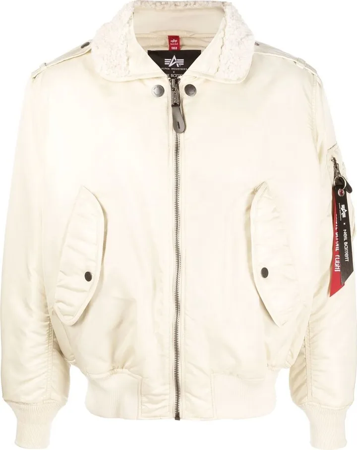 Puff-Sleeve Bomber Jacket