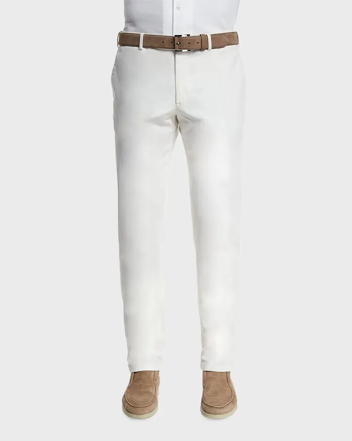 Men's Comfort Slim-Stretch Cotton Trousers