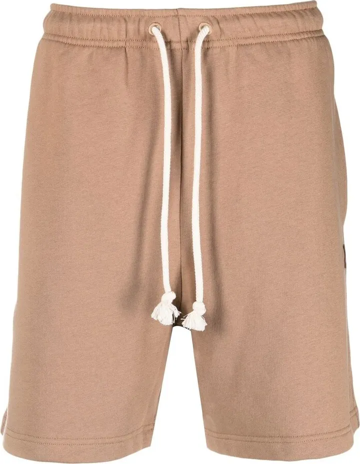 Face-Patch Cotton Track Shorts
