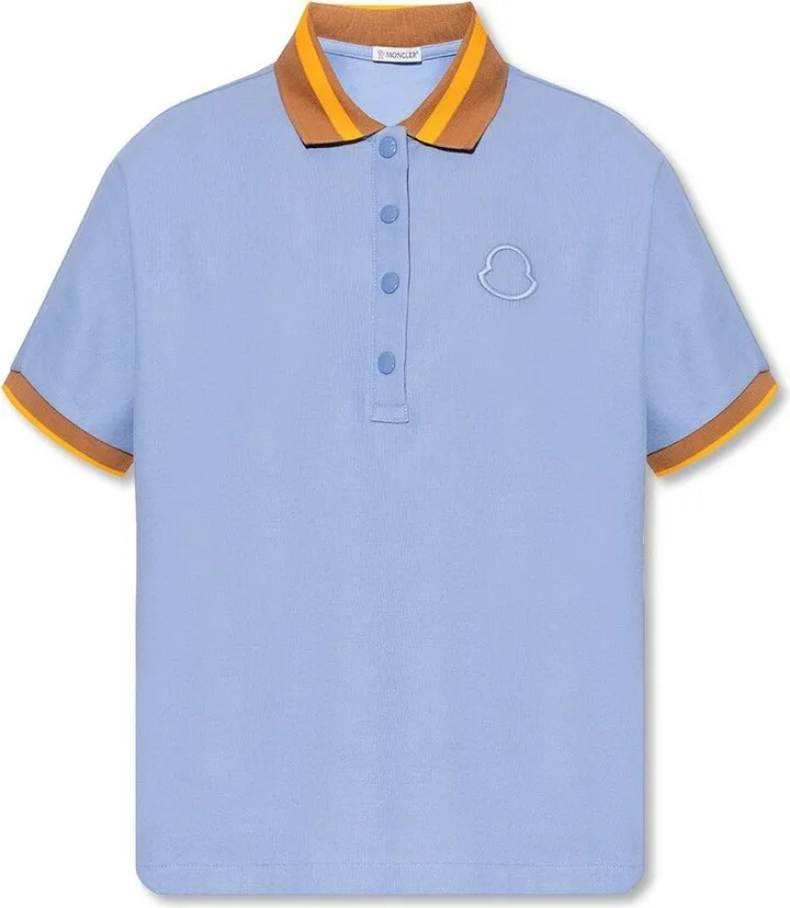 Moncler Logo-Embroidered Polo Shirt