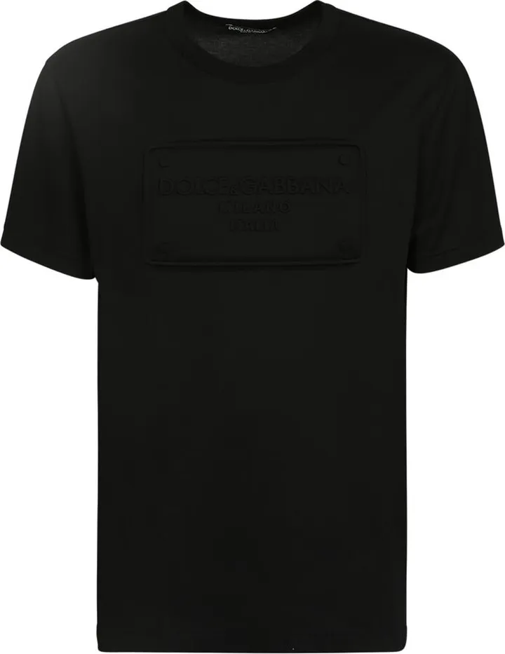 Dolce & Gabbana Logo Embossed Crewneck T-Shirt