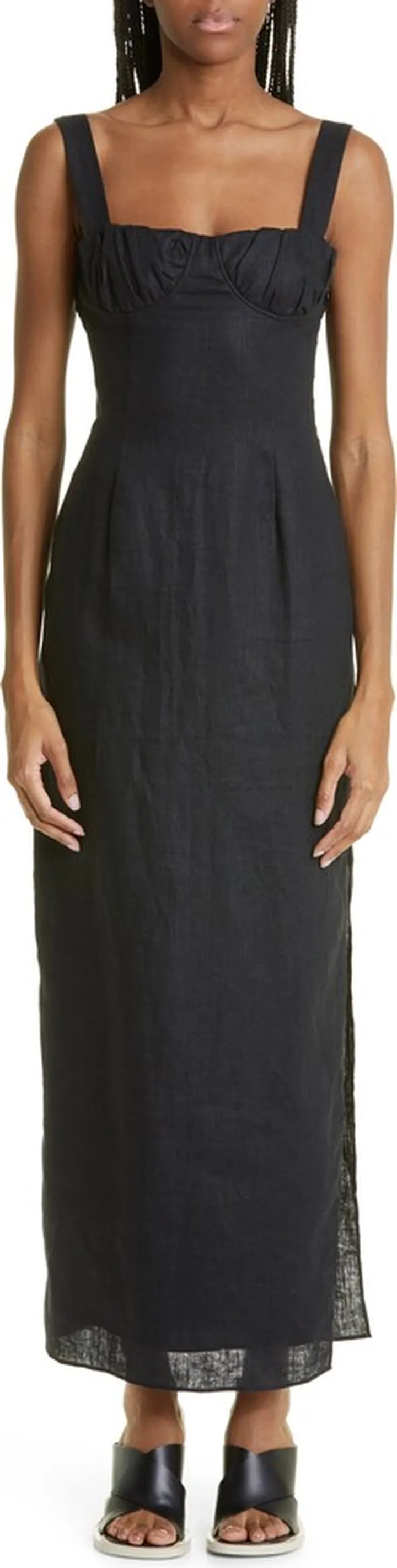 Bettina Underwire Linen Dress