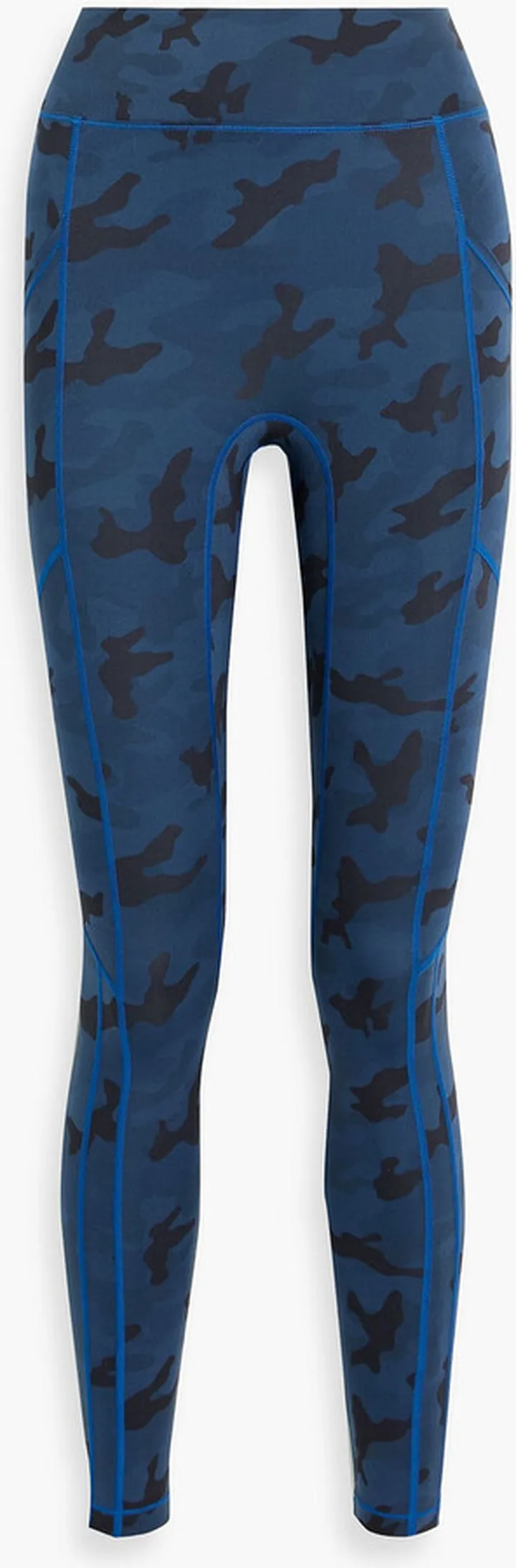 Camouflage-print stretch leggings
