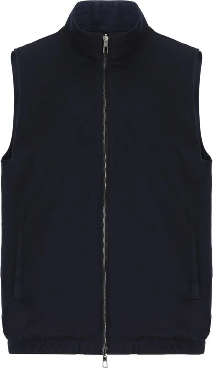 Loro Piana Zipped High-Neck Reversible Gilet
