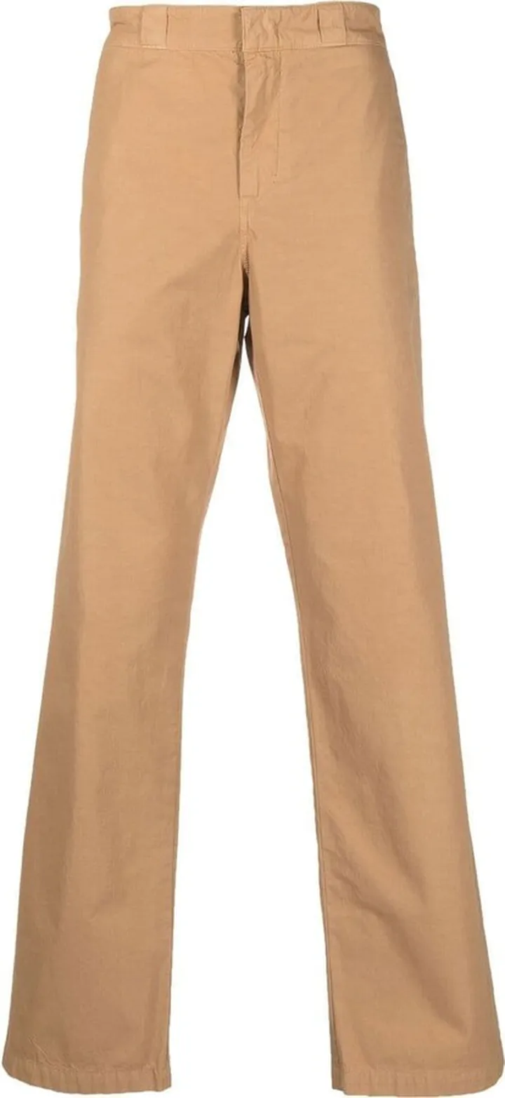 Straight-Leg Cotton Trousers