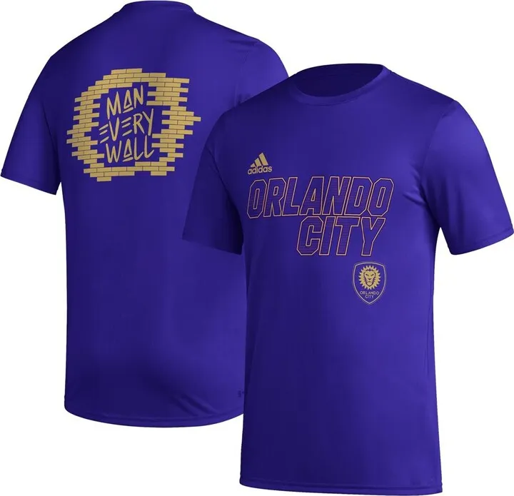 Men's adidas Purple Orlando City Sc Team Jersey Hook Aeroready T-shirt