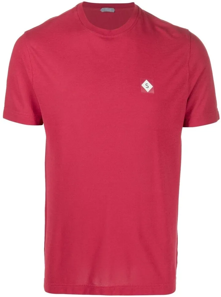 logo-patch cotton T-shirt