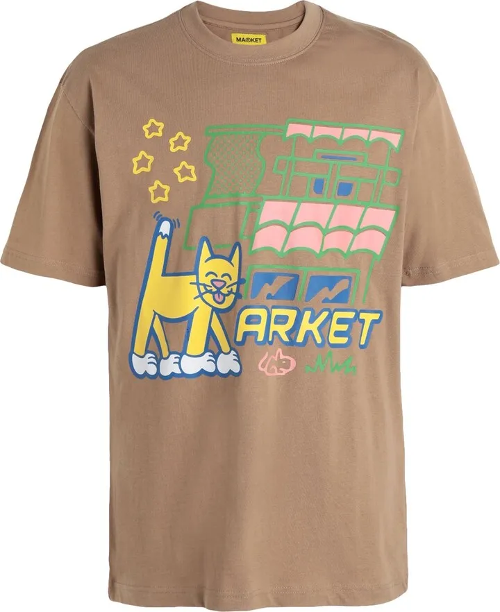 Feline Society T-shirt T-shirt Khaki