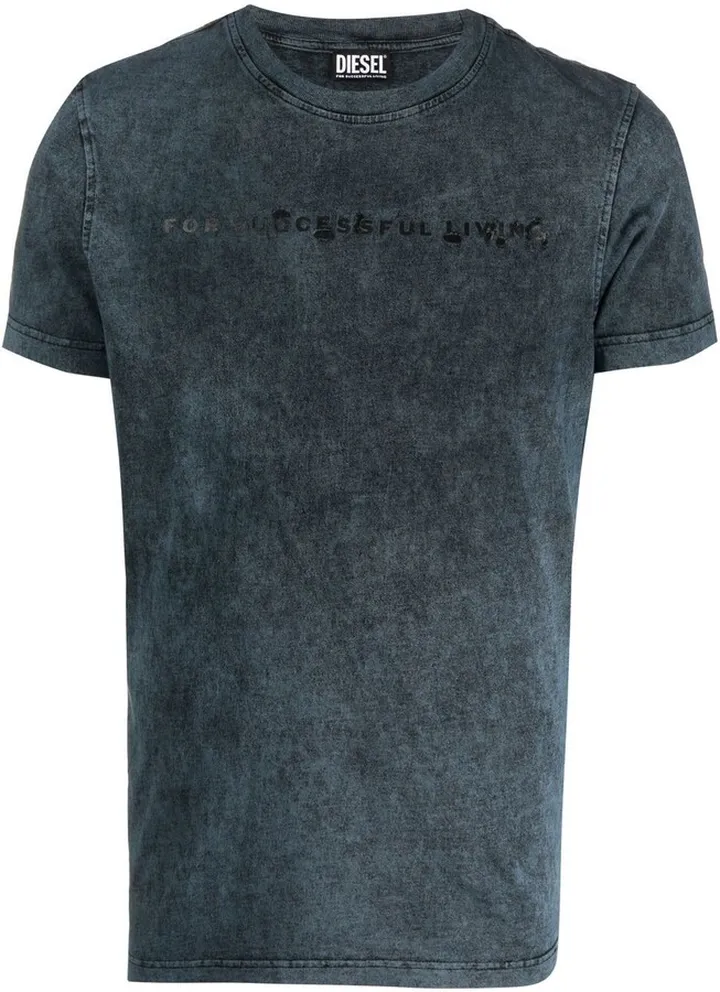 slogan-print cotton T-shirt