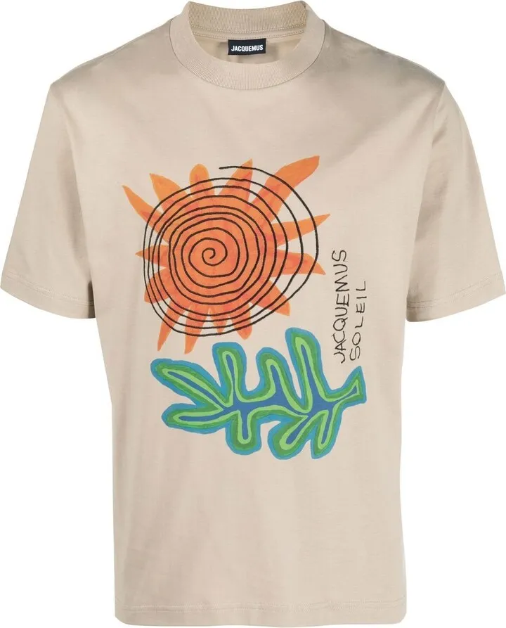 graphic-print cotton T-shirt