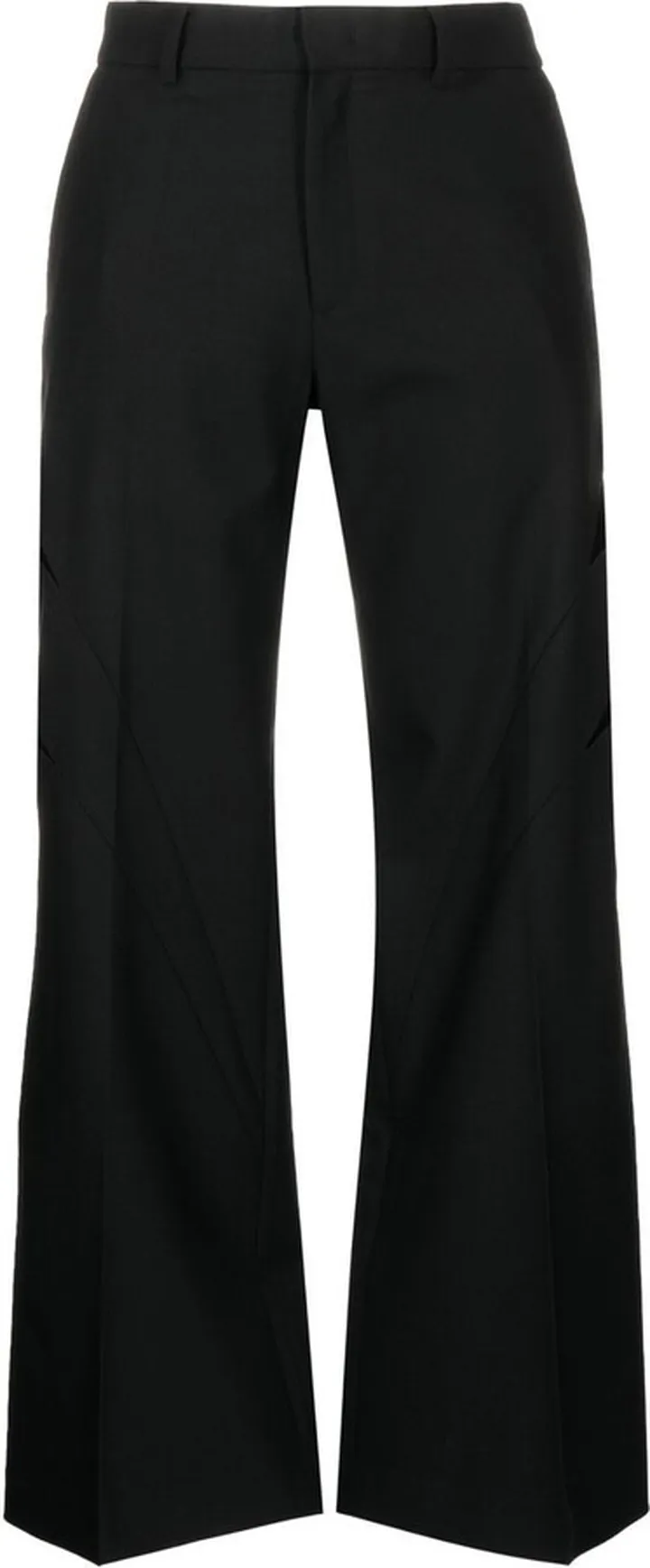Cut-Out Straight-Leg Trousers