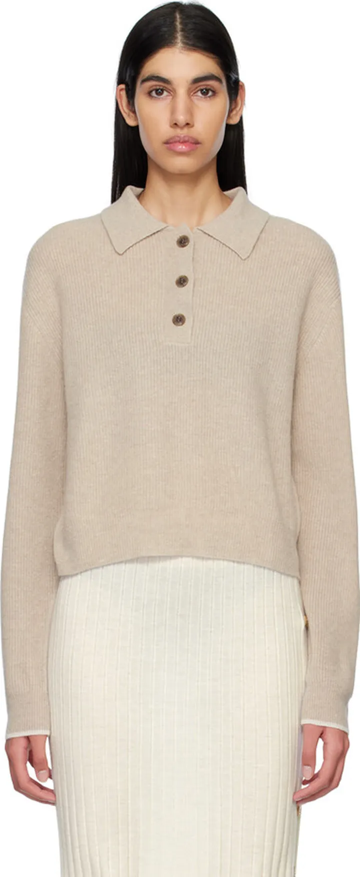 LISA YANG Beige 'The Ilse' Polo