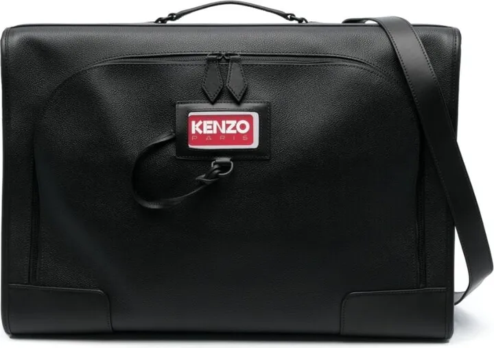 Discover leather suitcase