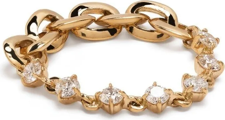 18kt yellow gold Éclat diamond tennis ring