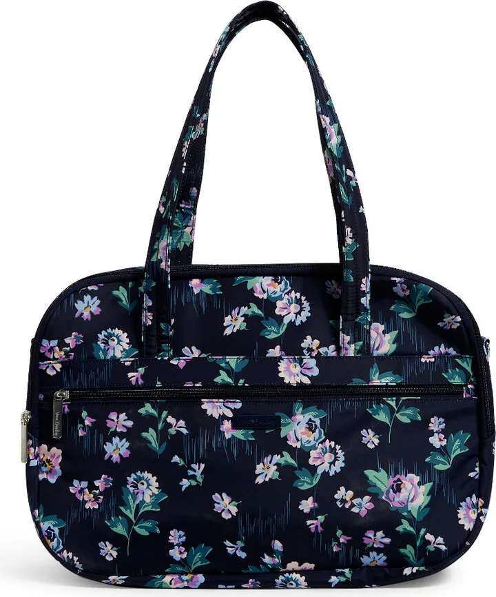 Vera Bradley Women's Lay Flat Travel Bag Navy Garden