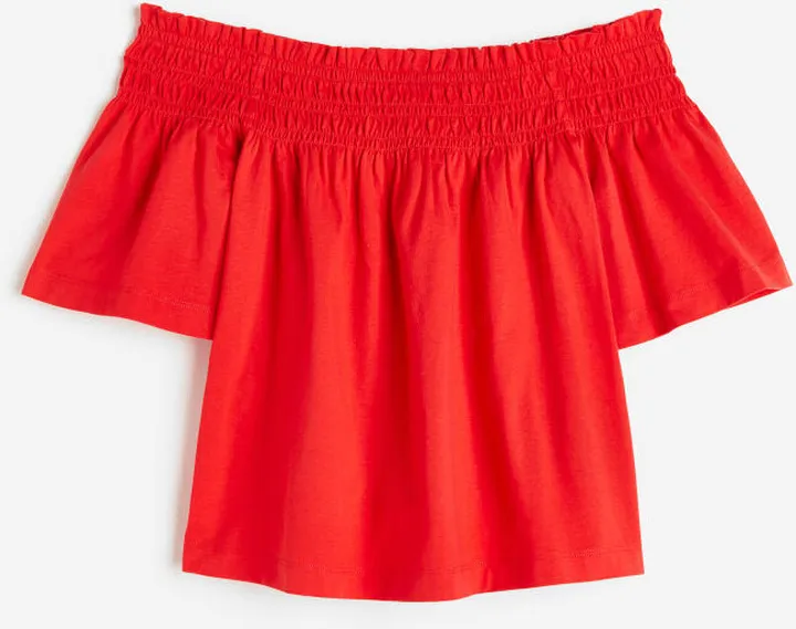 Off-the-shoulder Jersey Top