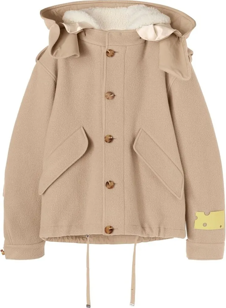 Hooded Short Parka Coat