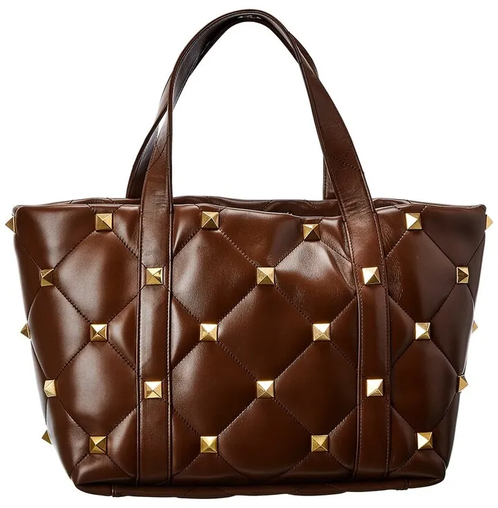Valentino Roman Stud Leather Tote