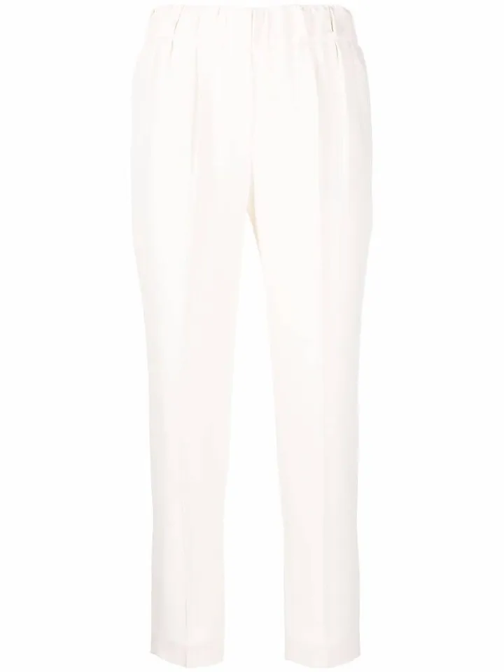 Cropped Slim-Fit Trousers