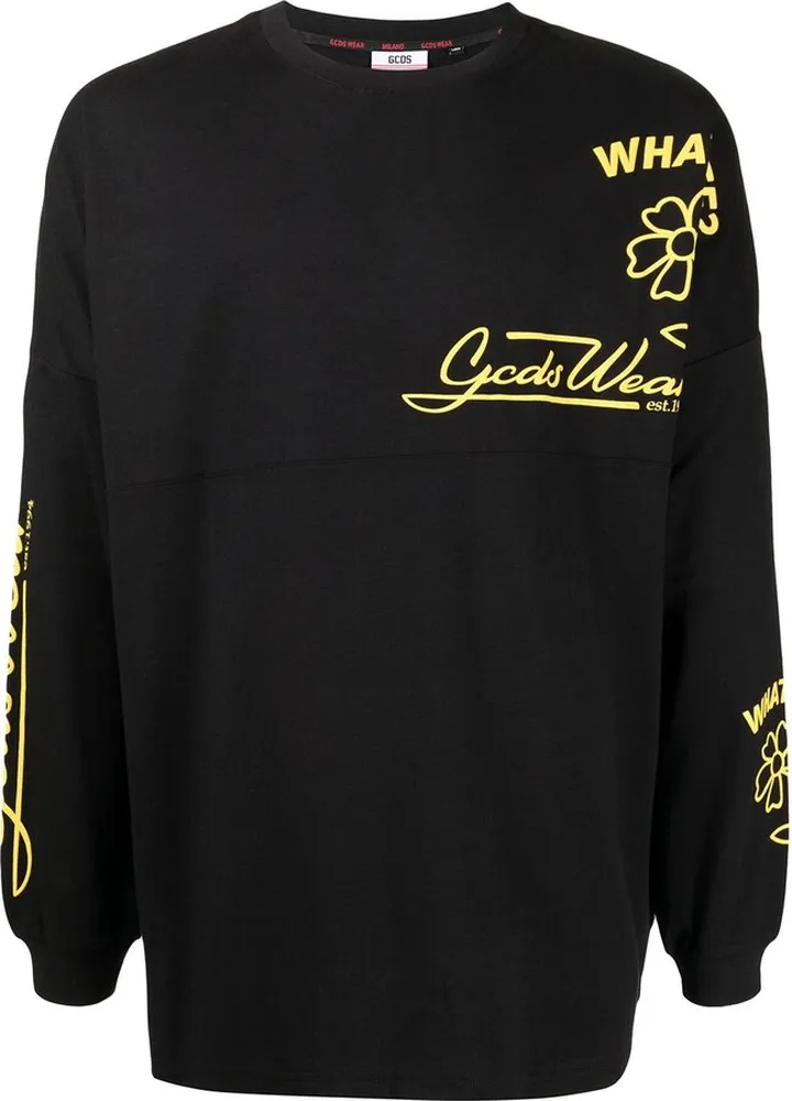 floral-print cotton T-shirt