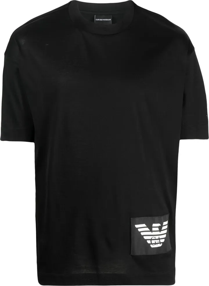 logo-patch cotton T-shirt